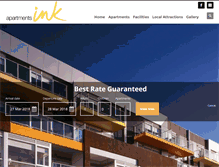 Tablet Screenshot of bookings.apartmentsink.com.au